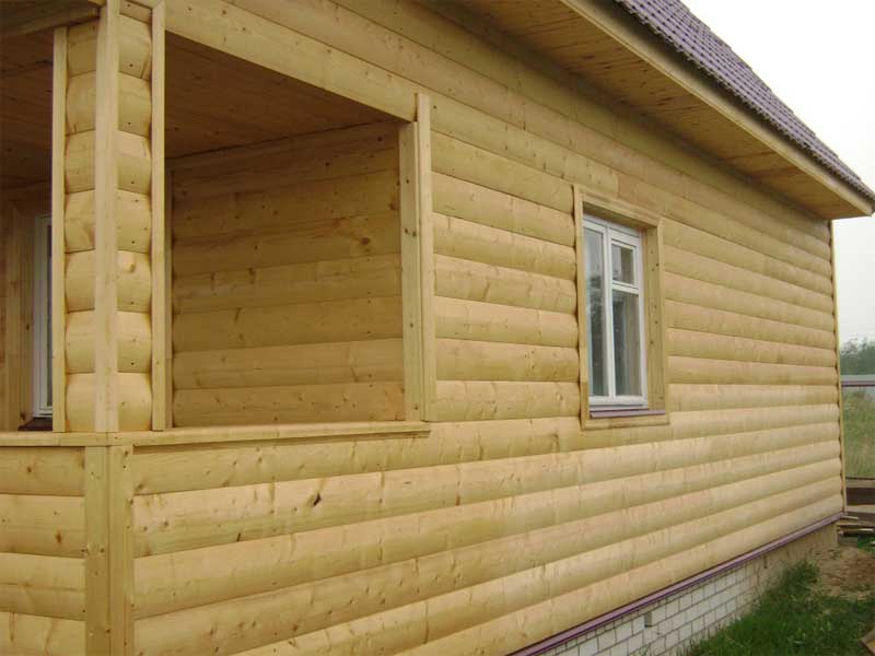 Дървена ламперия Блок Хаус 19х196х4,5м Обла облицовка - Image 3